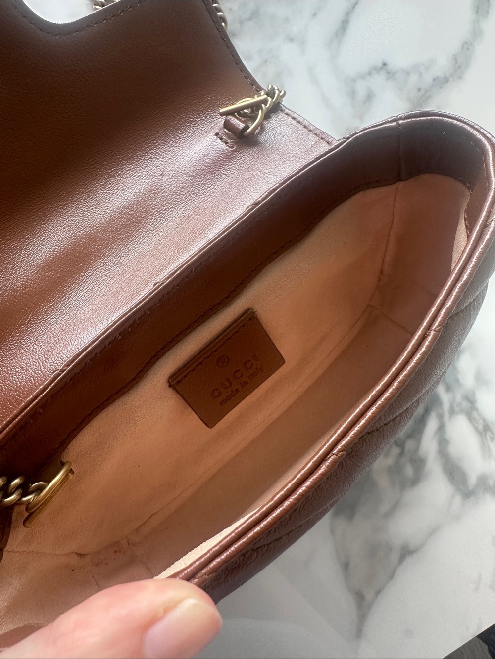 AUTHENTIC Gucci GG Marmont Super mini shoulder bag - Picture 10 of 15